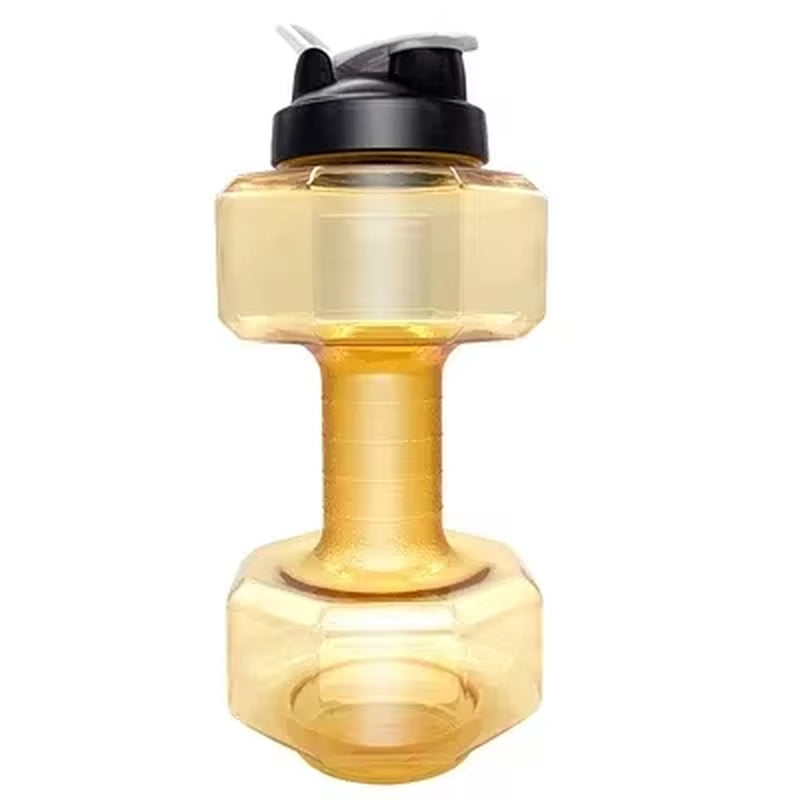 Dumbbell Hammer Water Bottle High Capacity 2 Liters Gym Weightlifting Sports Bottle Creative Space Cup Water Bottle for Men