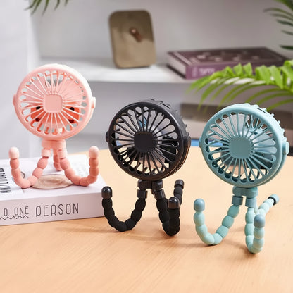 Ventilador Portátil Multiusos para Bebé – Carrito, Coche y Cuna